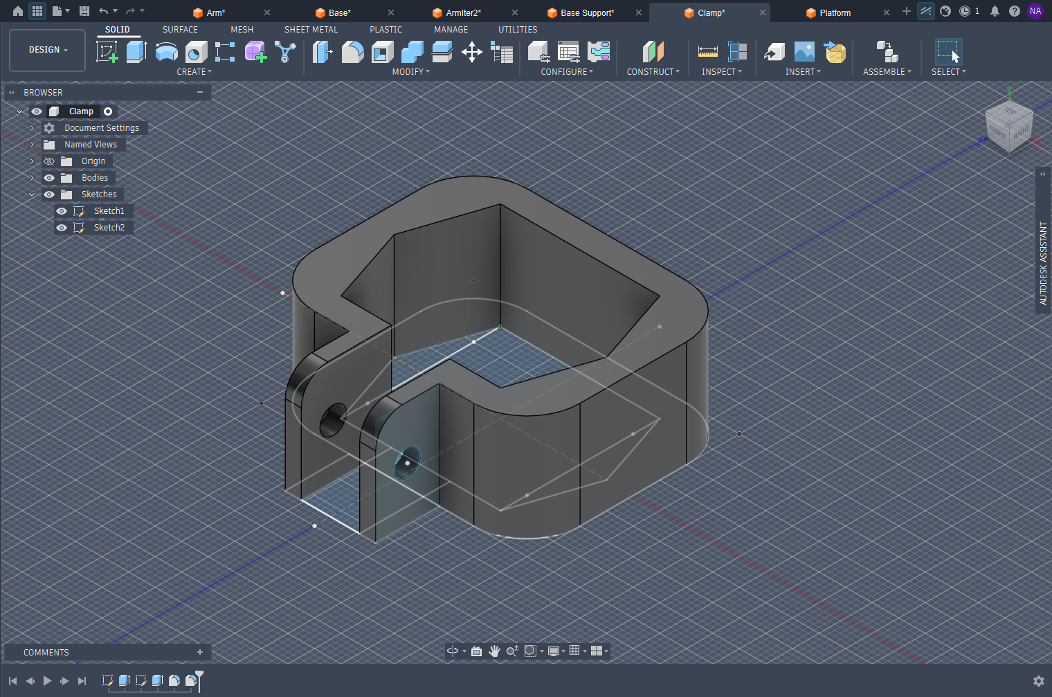 Clamp CAD Model